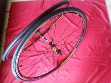 MAVIC "AKSIUM-RACE" /moyeux 20 trous/ SHIMANO HG  10V/Pneus MICHELIN SLICK (NOS)