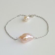 bracelet argent perle de