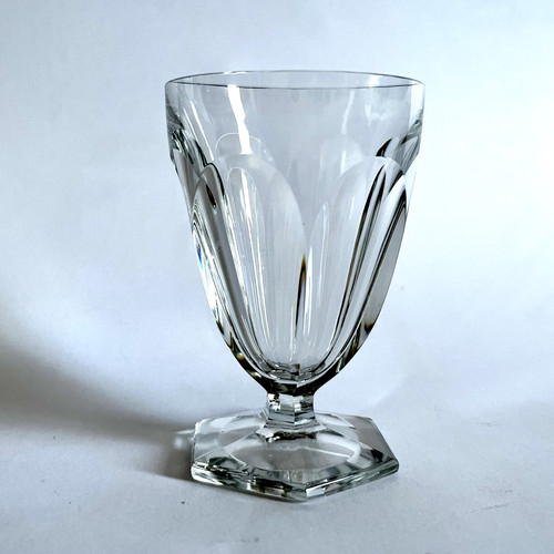 Verre vin cristal signé - verre,