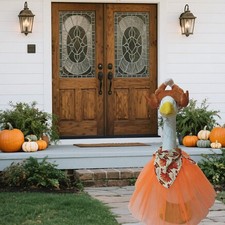 Déguisement dinde oie porche pour Thanksgiving 23 pouces look moisson festif