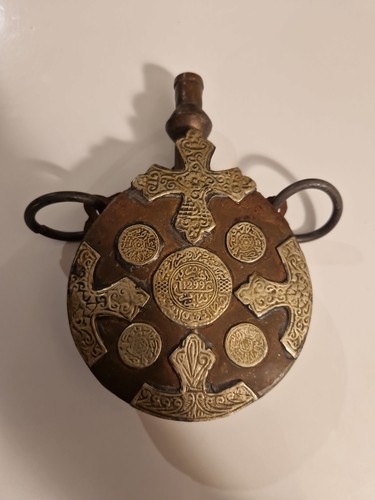 Fiole antique poire poudre - fiole, a