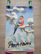 3x affiche ancienne ski poster