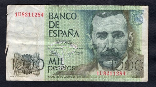 Espagne 1000 pesetas - 1000, 1979