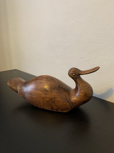 Canard bois sculpté - sculpté, 33