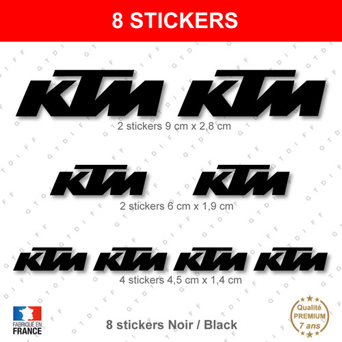 Ktm stickers noir - ktm,