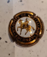 capsule champagne DE CASTELLANE n°11 or jaune petites lettres