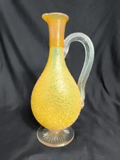 Pichet En Cristal De Venise Granité Et Torsadée