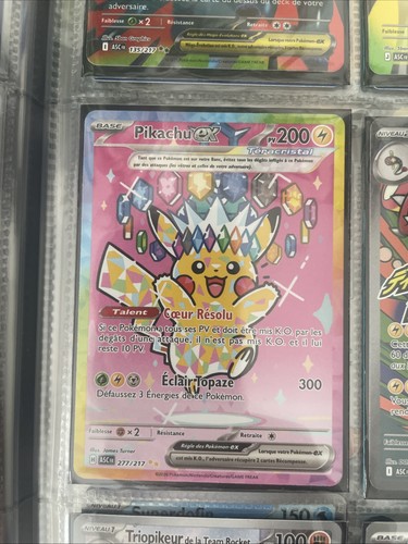 Pikachu 277 217 français - ex, 277/217