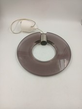 Suspension Cercle Plexiglas Fumé Violet Habitat Vintage Années 80 Terence Conran