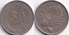 50 Cents 1974 Singapour