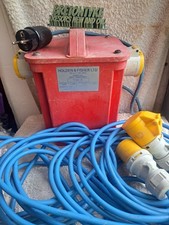 Transformateur d'Isolation Portable Holder & Fisher 240V vers 110V Rallonge 15m