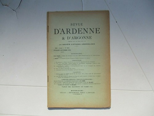 Revue ardenne d - revue, d'ardenne
