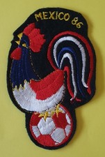 INSIGNE MEXICO 86 /TISSU INSIGNE FOOTBALL FRANCE