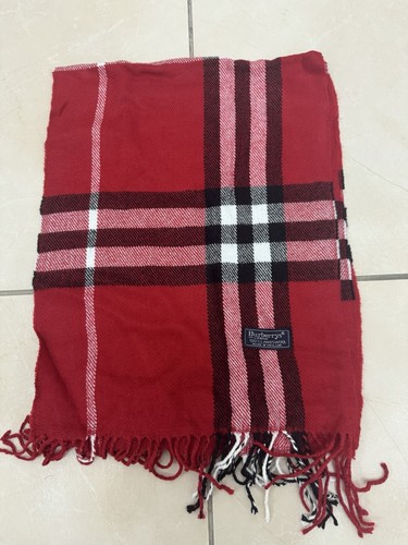 écharpe burberry rouge - Écharpe,