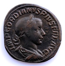 SC-Empire romain-Gordian III. Sesterz. 241-243 N. Chr. Rome. Cuivre 20,51 g.