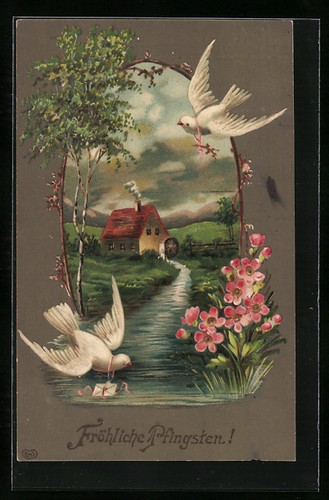 Carte postale gaufrée joyeuse - carte,