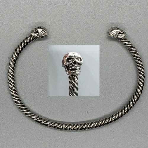 Crâne torque 925 argent - torque,