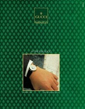  publicité Advertising 0522 1990  montre Gucci  timepieces   