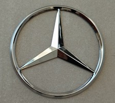 Original Logo plat 90mm  Emblème Mercedes Étoile chromé hayon coffre