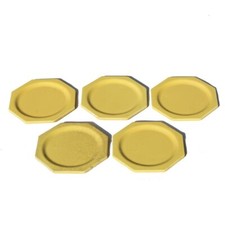 Set de 5 assiettes octogonales