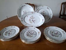 Partie de SERVICE DE TABLE 15 pièces, porcelaine de Sologne, "L'Archevêque"