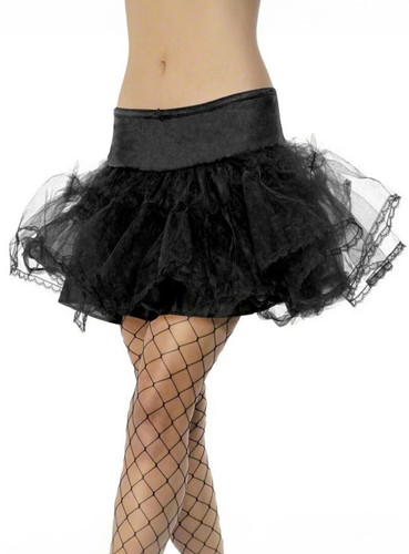 Jupon noir avec - , ourlet