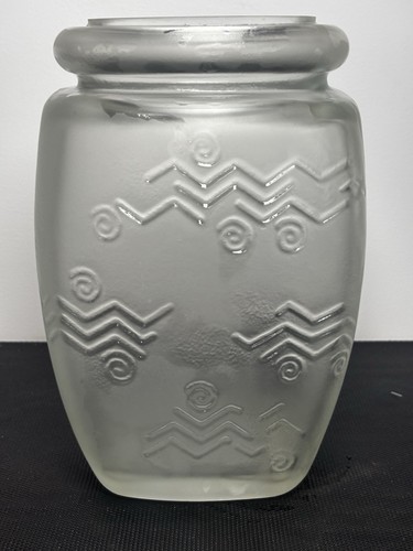 Vase verre dépoli - en, “