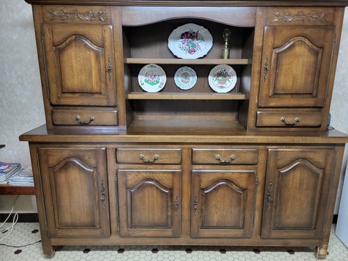 Armoire vaissellier bois - armoire,