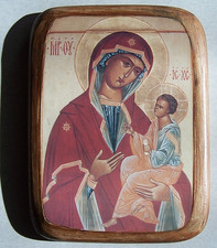 Plaque ICONE  VIERGE Marie à l'ENFANT Jésus