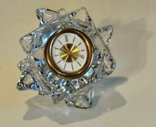 Schneider Paris Horloge de table en cristal styl Art Deco montre Suisse Uti 1930