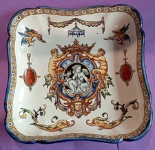 Gien  ancien plat decoratif Modele renaissance fond blanc DN4689