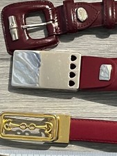 Lot 3 ceintures femme cuir , Lancel, Longchamp