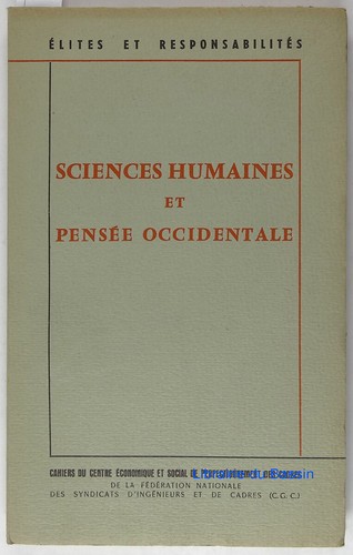 Sciences humaines pensée - sciences, et
