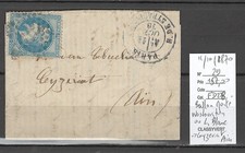 France -Lettre Ballon Monté - Le Washington ou Louis Blanc- 11/10/1870