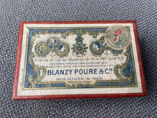 Boite plumes encre BLANZY POURE Cie n° 0552  écriture calligraphie non ouverte