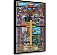 Guerre Mondiale, Resistance France, Art Mural, Tableau, Vitrail, Croix Lorraine