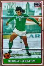 FOOTBALL POSTER FOOT n° 3 FINALE COUPE D'EUROPE 1976 ST-ETIENNE BAYERN ROCHETEAU