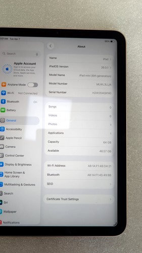 Apple ipad mini - mini, 8,3