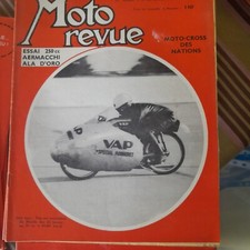 motorevue n 1608 22/09/1962 essai aermacchi 250cc ala d'oro  moto cross des nati