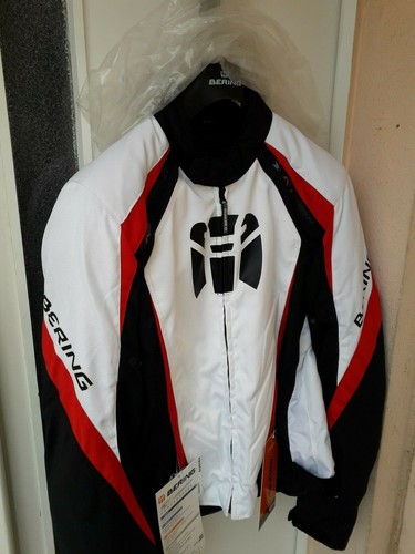 Blouson moto textile xxl blanc - moto,