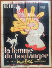 Affiche LA FEMME DU BOULANGER Marcel Pagnol RAIMU Dubout 120x160cm 50's