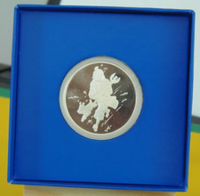 MEDAILLE EN ARGENT  TINTIN  " LE SCEPTRE D' OTTOKAR "  MONNAIE DE PARIS 1993