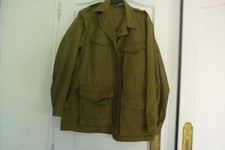 ANCIENNE VESTE DE TREILLIS / MODELE 47/53.INDO-ALGERIE "DATEE 1953"