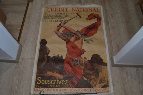 Affiche ancienne credit - affiche,