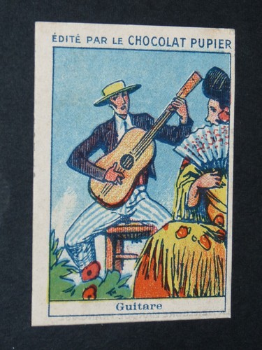 Chromo chocolat pupier 1930 - chromo,