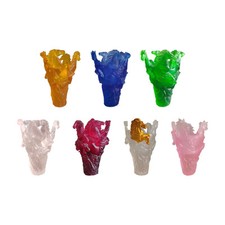 Vase de fleurs de résine