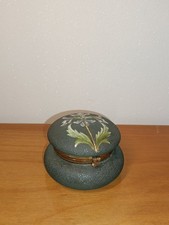 Bonbonnière  Boîte À Bijoux En Verre Émaillé 1900 Art Nouveau , Legras Montjoye