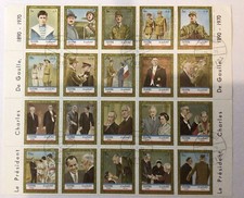 FEUILLE 20 TIMBRES - CHARLES