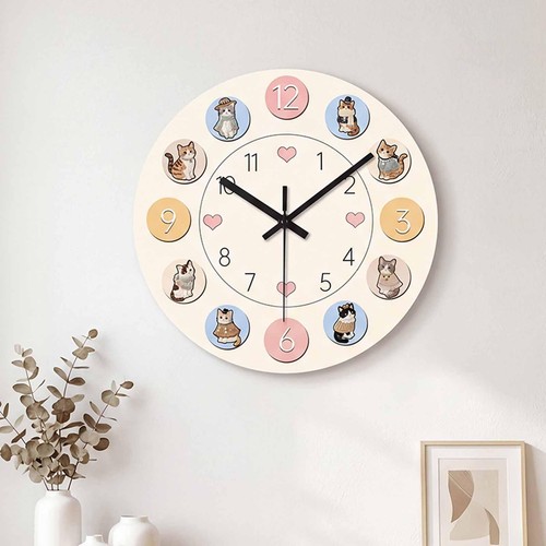 Horloge murale chat