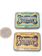 2 ANCIENNES BOITES PUB AIGUILLES DE PHONO COLUMBIA